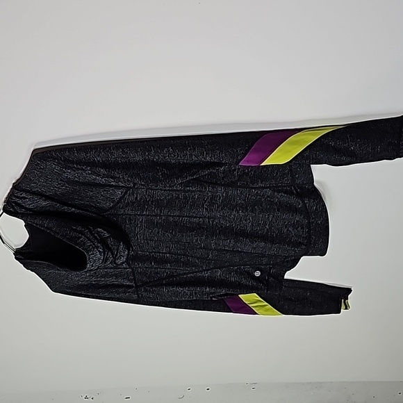 LULULEMON size 12 dark gray hooded zip up jacket - Picture 5 of 7